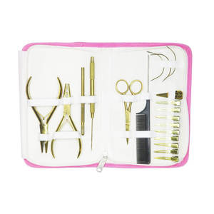 High Quality Custom <b>Colour</b> Hair Extension Tool Kit Professional Hair Extension Installation <b>Set</b> Includes Extension Pliers - Product Image 6