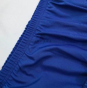 Shorts de bain bleus pour hommes avec leggings intégrés, séchage rapide, couleur unie, taille à cordon de serrage, style Awrah musulman, sport et décontracté - Product Image 3