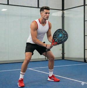 Housse de raquette de padel portable personnalisée haut de gamme en fibre de carbone 3K, pour amateurs et juniors, imperméable, antichoc, personnalisable - Product Image 1