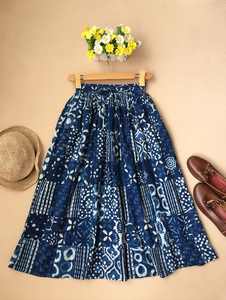 Cinturón Elástico de Algodón, Falda de Algodón Ajustable para Mujer, Ropa Casual, Faldas con Estampado Floral Hecho a Mano, Varios Estilos en Oferta - Product Image 5