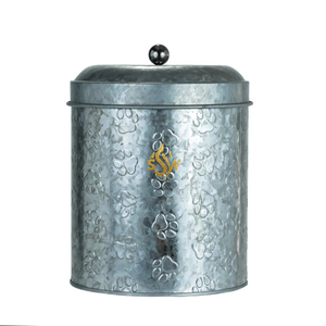 Bidon en métal galvanisé pur fait main avec motif patte de chien, qualité standard pour la cuisine, idéal pour l'huile alimentaire, parfait pour les hôtels - Product Image 4