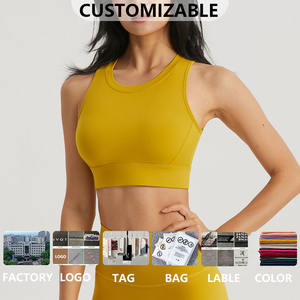 Ensemble soutien-gorge de sport sans coutures à maintien élevé et leggings taille haute pour femme, en tissu extensible anti-humidité, idéal pour le yoga, la gym et le fitness - Product Image 2