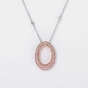 Collar con Colgante de Lujo, Elegante, de Oro Blanco de 14K, con Diamante Cultivado en Laboratorio de 1.53ct, Corte Radiante, Engaste Pavé, Certificado IGI - Product Image 1