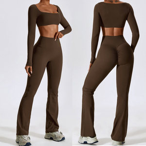 Seamless Women's fitness Wear Set High Stretch Yoga Outfit Custom Logo OEM Manufacturer Wholesale Supplier - Product Image 5