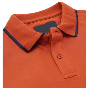T-shirt décontracté en coton pour homme à deux boutons – Vêtement de mode - Product Image 2