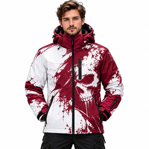 Veste de ski imperméable unie, design tendance, pour la randonnée en montagne et le snowboard - Product Image 2