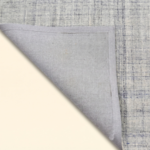 DECORDEC Black <b>Grey</b> Rectangle Geometric Handmade Wool <b>Rug</b> Non-Slip Eco-Friendly Medium Pile Linked Halo Medallion Area Modern - Product Image 6