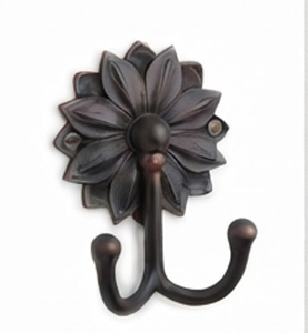 Premium Flower Design Wall <b>Hooks</b> Durable Metal Stylish Design Perfect <b>For</b> Home Bathroom Kitchen Storage And Organization - Product Image 1