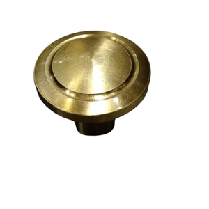 Perilla Redonda Dorada de Acero Inoxidable - Product Image 1