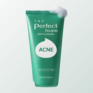 Limpiador facial coreano para el cuidado de la piel K-Beauty Jyas Perfect Cleansing Foam White Collagen Acne Hecho en Corea - Product Image 4