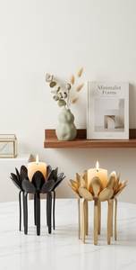 เชิงเทียนโลหะตกแต่งสไตล์โมเดิร์นสำหรับตกแต่งบ้าน - Product Image 1
