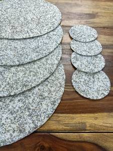 Handmade Floral Embroidered <b>Beaded</b> <b>Placemats</b> and Coasters Set Eco-Friendly Customizable White & Silver Decor - Product Image 3