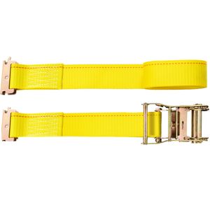 Set di 18 Cinghie a Cricchetto E-Track 5x38 cm, Resistenza 4400 LBS, Nastro in Poliestere con Attacco a Molla, Certificato TUV - Product Image 1