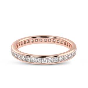 SOLITAIREKART Bague en diamant naturel 1.14 carat H couleur VS1 clarté en or 14 carats taille 5 avec des diamants cloutés élégants - Product Image 3