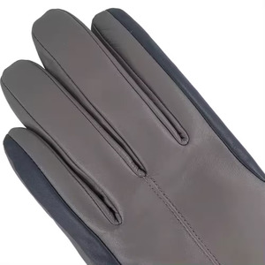 Gants en cuir pour écran tactile, longueur poignet, doublure thermique en soie, respirants, pour usage quotidien en hiver, style uni, tailles 9, 10, 11 - Product Image 3