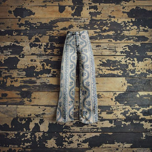 HANO 2024 Nouveau pantalon cargo droit en toile respirante pour femme, avec coutures à nœuds, taille mi-haute élastique, à lacets, non tissé, coupe ample, collection printemps - Product Image 4