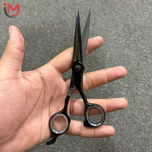 Ciseaux de coiffure professionnels en acier inoxydable, lame tranchante, pour droitiers, manche court, ciseaux de coupe de cheveux - Product Image 3