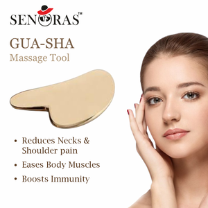 Outil de beauté Kansa Gua Sha |   Massage facial ayurvédique au bronze |   Fabricant exportateur Inde - Product Image 3