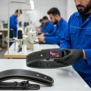 Rexfit เข็มขัดหนังสำหรับฝึกความแข็งแรงของกีฬายกน้ำหนักยิมเข็มขัดพยุงหลังสำหรับยิมและการยกกำลัง - Product Image 5