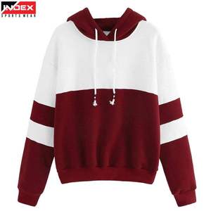 Sudadera con Capucha para Mujer, Diseño Color Block, Tejido de Algodón, Estilo Casual para Otoño - Product Image 1