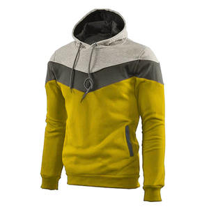 Sweat-shirt à capuche pour homme, manches longues, tissu tricoté respirant, design éco-responsable avec poche, pull-over, logo et impression personnalisés - Product Image 1