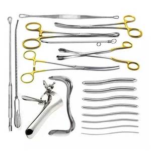 ชุดอุปกรณ์ผ่าตัดทางนรีเวชชุดผ่าตัดมดลูกเครื่องมือสำหรับศัลยกรรมกระดูกแบบมือถือทำจากเหล็ก - Product Image 1