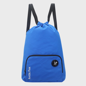 Sac à dos unisexe en nylon Arctic Fox avec cordon de serrage pour la natation, les sports et la plage, doublure en maille bleue - Product Image 1