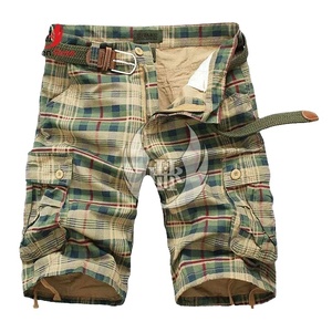 Men's <b>Overalls</b> Straight-leg Casual Sports Pants Five-point Multi-pocket Mid-waist Solid Knitted Anti-wrinkle Shorts Wholesale - Product Image 1