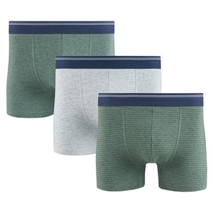 Boxers pour hommes respirants mi-hauts en tissu modal tricoté, écologiques, sans couture, personnalisables OEM ODM, imprimés, lavables en machine - Product Image 5