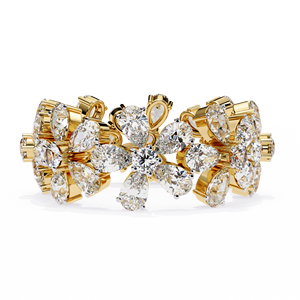 Anillo de Compromiso con Diamantes Cultivados en Laboratorio, Corte Mixto, Oro de 10k, 14k, 18k, Certificado IGI, Diamantes VS DEF, para Aniversario o Boda - Product Image 1