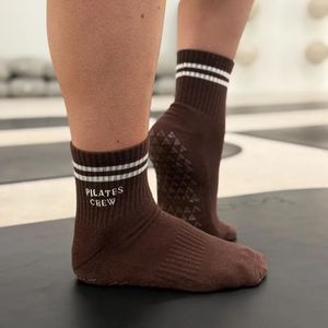 Custom LOGO <b>Crew</b> <b>Socks</b> Anti-Slip Cotton Yoga <b>Socks</b> for <b>Women</b> Adults Autumn - Product Image 2