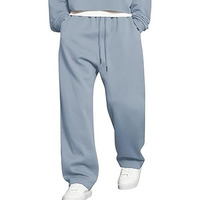 Pantalones Deportivos Casuales de Verano para Hombre, Corte Recto Regular, Estilo Vintage, Cintura Ajustable, 100% Algodón, Ecológicos, Antiarrugas, de Secado Rápido