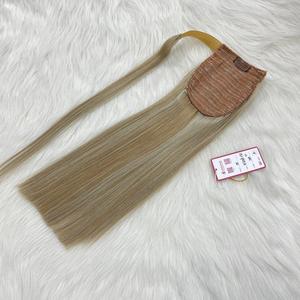 Extension de cheveux humains Remy 100% vierges, queue de cheval, couleur cendrée, Extensions de cheveux humains naturels, vente en gros, Apohair factory - Product Image 6