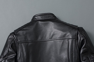 New Arrival Bomber Leather Winter <b>Jacket</b> for <b>Men</b> High Quality <b>Fur</b> Collar Slim Fit Stylish Genuine Leather <b>Jacket</b> - Product Image 3