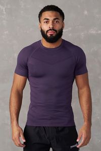 Men's Neon Green Long Sleeve Compression Shirt Quick Dry Slim Fit Sporty O-Neck Base <b>Layer</b> Training <b>Top</b> 320g Jersey - Product Image 4