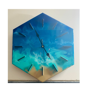 Unique Epoxy Resin Modern Design Customized Battery Powered Quartz Movement Wall <b>Clock</b> for <b>Office</b> Decor - Product Image 5