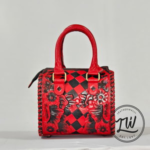 Women's Genuine Tooled Leather Purse And Tote <b>Bag</b> Set Comfort <b>Shoulder</b> <b>Strap</b> Handmade Tooled Western-Style Fashionable <b>Bags</b> - Product Image 5