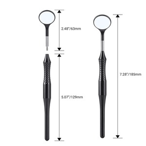 Espejos de Examen Dentales Antivaho con Mango Metálico Ergonómico, Superficie Autoclavable, Reemplazo de 12 Piezas, Reflectores Ultra Claros - Product Image 1