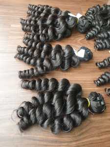 CHEVEUX DE BÉBÉ Lâche ONDULÉ vietnamien cuticule aligné cheveux vierges DOUBLE TIRÉ cheveux vierges vague profonde perruque frontale pleine perruque de dentelle - Product Image 2