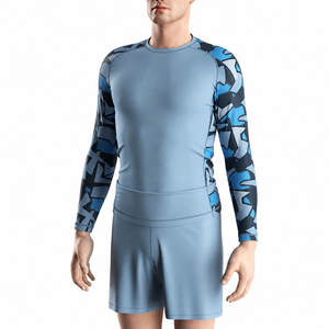 Men's Sleeveless Sublimated Rash Guard <b>Shirt</b> Geometric Print Quick Dry Polyester/Cotton UPF50+ Anti-Bacterial Breathable Workout - Product Image 6