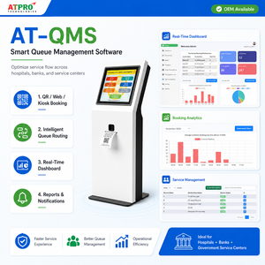 ระบบซอฟต์แวร์ QMS สำหรับการเพิ่มประสิทธิภาพการไหลเวียนของบริการอัจฉริยะ |    ระบบจัดการคิว AT-QMS - มีจำหน่ายแบบ OEM - Product Image 1