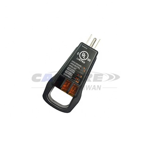 เครื่องทดสอบปลั๊กไฟ AC แบบเสียบปลั๊กของไต้หวัน พร้อมตัวบ่งชี้ภาพ 5 จุด - Product Image 1