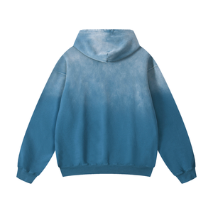 เสื้อฮู้ดดี้ผ้าฝ้ายแท้ 100% หนานุ่ม สีซีดแบบวินเทจ ล้างสีแบบแอซิด ทรงโอเวอร์ไซส์ สไตล์สตรีทแวร์ คุณภาพสูง รับผลิตแบบ OEM และ ODM - Product Image 2
