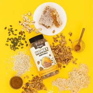 [FARMTOGLOBAL] Ongok Honey Chipnola Granola croustillante aux céréales complètes, collation au miel cuit, marque coréenne - Product Image 2