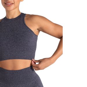 Custom Womens High Neck Seamless Sports Bra Crop <b>Top</b> Gym Fitness Yoga Stretch Breathable Activewear Custom OEM Wholesale - Product Image 1