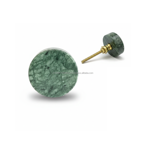 Perilla de Mármol Verde Natural AG Elements para Gabinetes de Cocina y Cajones de Dormitorio |   Herrajes para Muebles de Piedra Duraderos y Ecológicos - Product Image 1