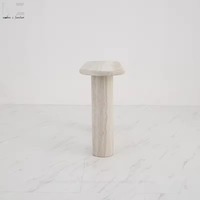 Table d'entrée en fibre de verre finition pierre, table étroite pour couloir, table de hall, table de canapé, meuble d'appoint, console moderne