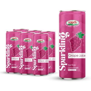 Venta al por mayor NAWON en Vietnam bebida carbonatada con jugo de pomelo 250ML enlatada MOQ bajo muestra gratis OEM ODM listo para beber HALAL - Product Image 4