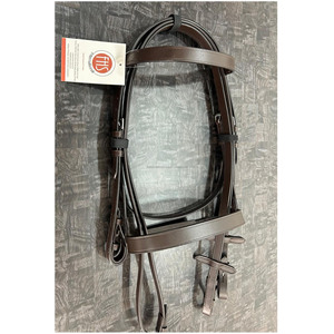 คุณภาพสูง35มิลลิเมตรกว้าง noseband 20มิลลิเมตรกว้าง brow-band หนังธรรมดาบังเหียนที่มีจมูกและ brow-reins - Product Image 4