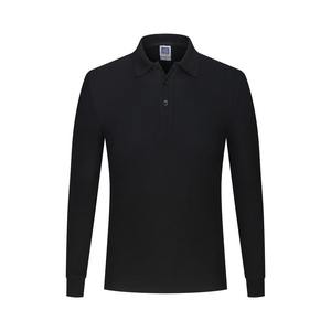 Polo pour homme en polyester de haute qualité, personnalisable avec logo, 100 % coton, manches longues, imprimé, broderie 3D, pour le golf, modèle vierge - Product Image 5